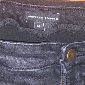 Universal Standard black jeans 14L